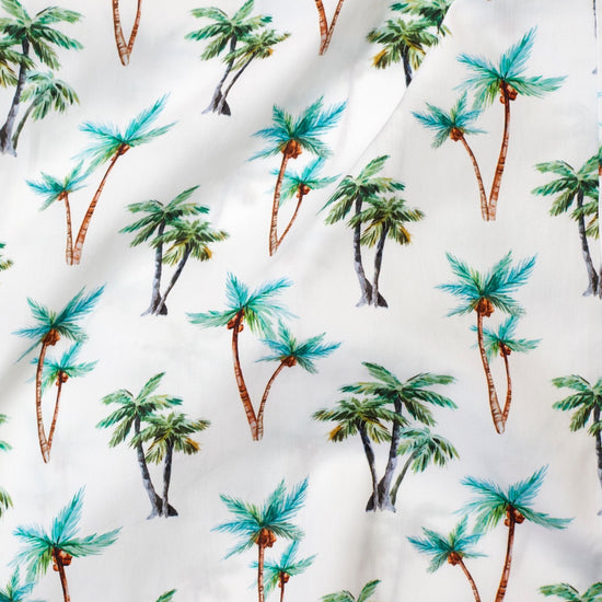 Pima Cotton Two Palms Print Shirt